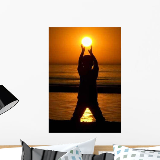 Holding Sun Wall Decal