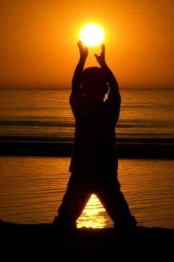 Holding Sun Wall Decal