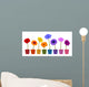 collection of daisy flower on white background Wall Decal