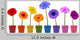 collection of daisy flower on white background Wall Decal