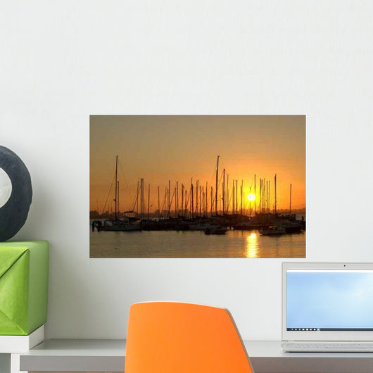Beautiful Golden Sunrise Wall Decal
