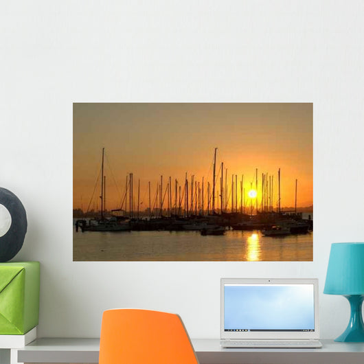 Beautiful Golden Sunrise Wall Decal