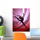 Woman Gymnast Silhouette Wall Mural
