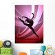 Woman Gymnast Silhouette Wall Mural