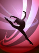 Woman Gymnast Silhouette Wall Mural