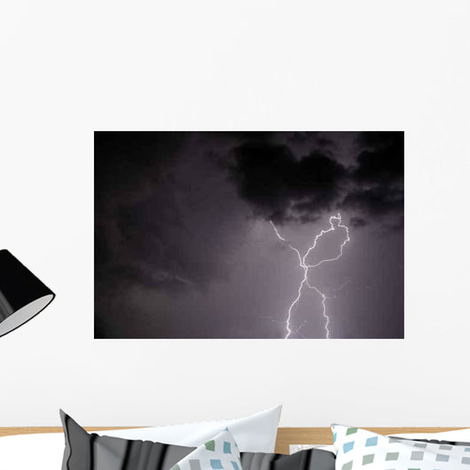 Double Lightning Strike Wall Decal