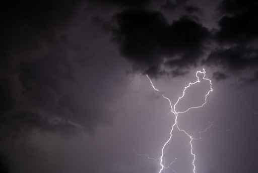 Double Lightning Strike Wall Decal