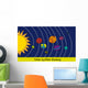 Solar System Drawing Wall Mural