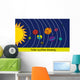 Solar System Drawing Wall Mural