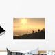 Winter Mountain Top Wall Decal
