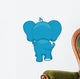Elephant Back Wall Decal