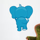Elephant Back Wall Decal