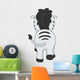 Zebra Back Wall Decal
