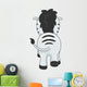 Zebra Back Wall Decal