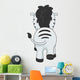 Zebra Back Wall Decal