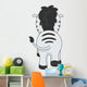 Zebra Back Wall Decal