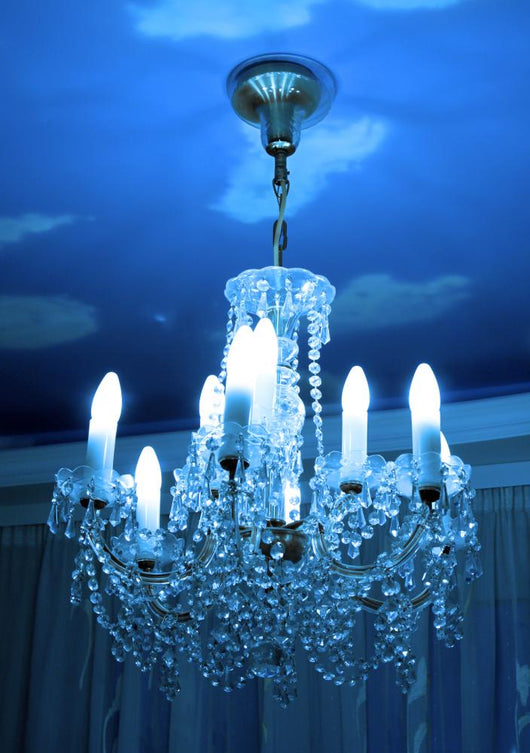 Close-up Beautiful Crystal Chandelier