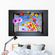 Window of Fowers Wall Mural