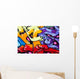 Vibrant graffiti Wall Mural