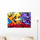 Vibrant graffiti Wall Mural