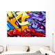 Vibrant graffiti Wall Mural