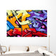 Vibrant graffiti Wall Mural