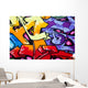 Vibrant graffiti Wall Mural
