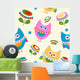 Owls Pattern Wall Decal