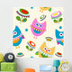 Owls Pattern Wall Decal