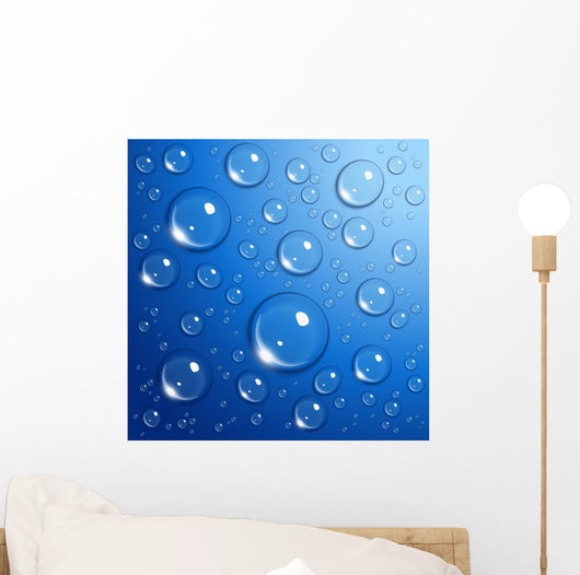 Water Drops Blue