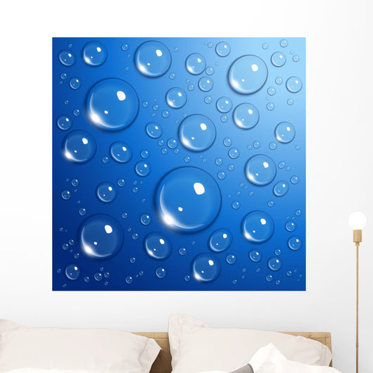 Water Drops Blue