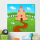 Cartoon Illustration Castle with