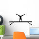 female gymnast on balance beam Wall Decal