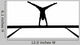 female gymnast on balance beam Wall Decal