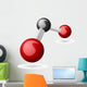 CO2 Carbon Dioxide molecule Wall Decal