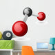 CO2 Carbon Dioxide molecule Wall Decal