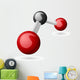 CO2 Carbon Dioxide molecule Wall Decal