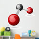 CO2 Carbon Dioxide molecule Wall Decal