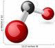 CO2 Carbon Dioxide molecule Wall Decal