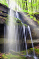 Sunbeam over Waterfall Forest