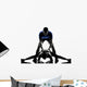 couple woman man exercising workout Wall Decal