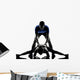 couple woman man exercising workout Wall Decal
