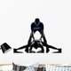couple woman man exercising workout Wall Decal