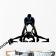 couple woman man exercising workout Wall Decal