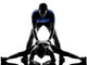 couple woman man exercising workout Wall Decal