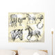 horse vector shapes Wall Mural