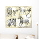 horse vector shapes Wall Mural