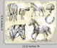 horse vector shapes Wall Mural