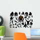 Set Different Monkeys Wall Decal