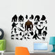 Set Different Monkeys Wall Decal
